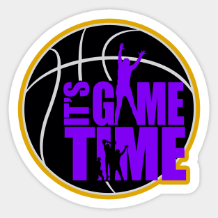 It's Game Time - Purple & Gold Sticker